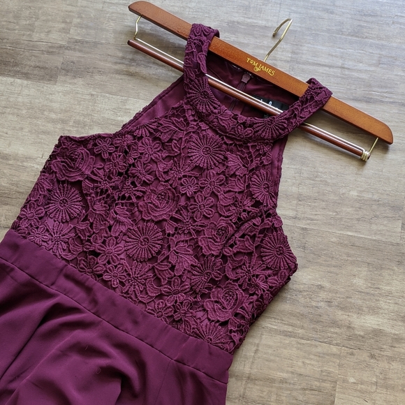 Large Burgundy Picture Perf Lulus Bridesmaid Dress - Picture 3 of 7